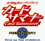 Shin Megami Tensei Trading Card - Card Summoner (Japan) Title Screen